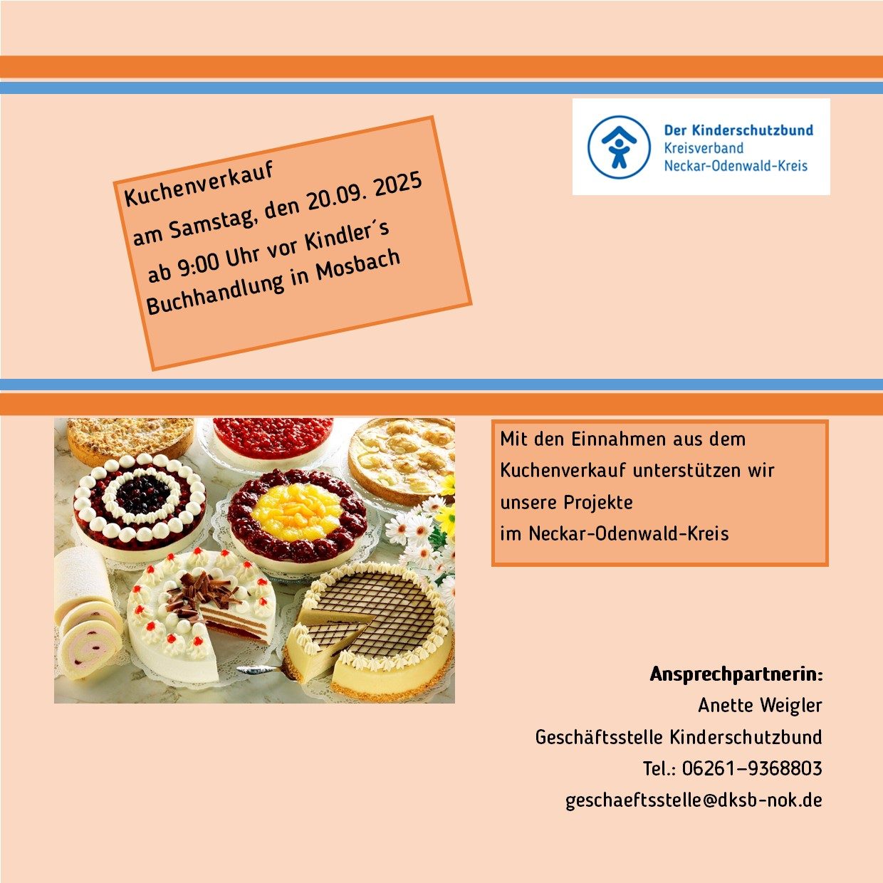 Kuchenverkauf zum Weltkindertag