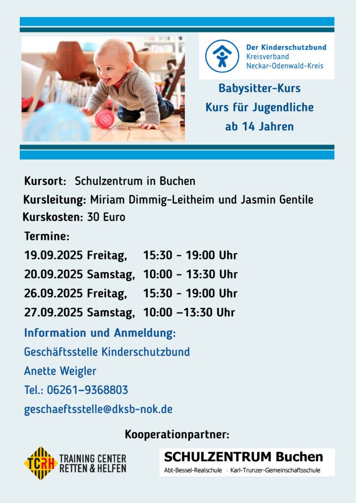 Neuer Babysitterkurs in Buchen